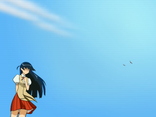 Girl red skirt bird outdoors - a red skirt free wallpaper