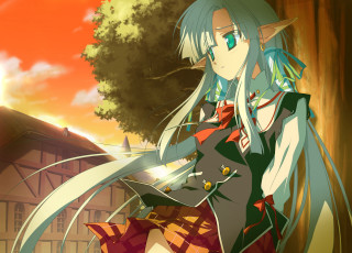 Anime girl white hair sword 4 - a anime girl free wallpaper for desktop