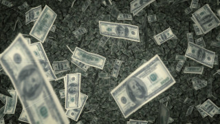 Money flying bunch above air - the air above free wallpaper