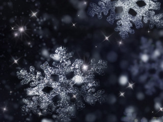 Snowflake dark stars scattered snowflakes - snow flake free wallpaper