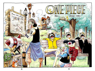 Park group people bench manga - eiichiro oda free wallpaper
