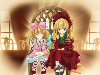 Anime girls room windows blonde - a chair in a room free wallpaper