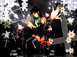 Gothic flower cross puzzle yandere - in the foreground free wallpaper