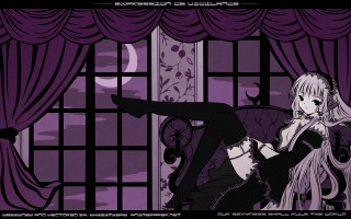 Alice prin gothic cat lolita - a chair in front free wallpaper