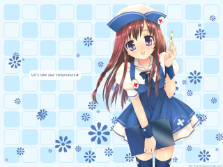 Blue dress girl holding toothbrush - a toothbrush free wallpaper