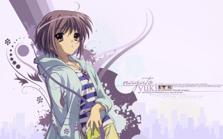 Chizuko yoshida hooded jacket purple - a name tag free wallpaper