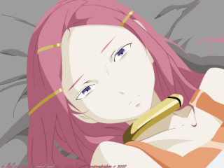 Pink hair girl bed lyco - a pillow free wallpaper