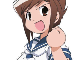 Girl hat tongue smile schooluniform - a face free wallpaper