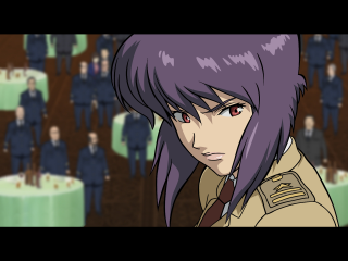 Purple hair military figure blurry - a crowd of people free wallpaper