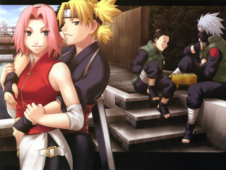 Anime couple stage fantastic realism - fine free wallpaper