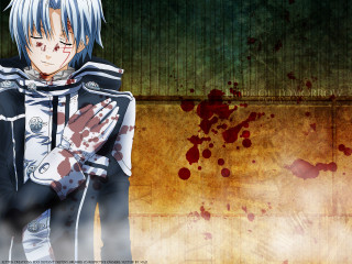 Gothic anime blood splatters whitehair - white hair free wallpaper