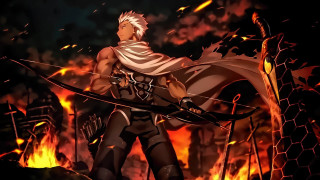Man sword fire forest flames - forest free wallpaper