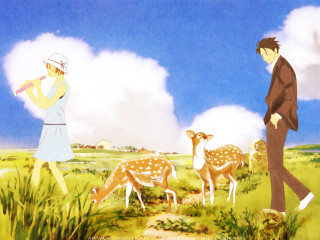 Man woman deer field magic - eiichiro oda free wallpaper