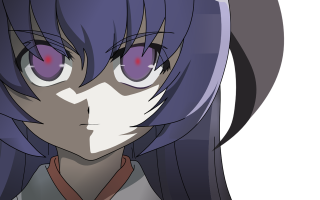 Anime girl purple hair sad 2 - purple hair free wallpaper for desktop