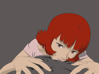 Red hair woman portrait cel - context art free wallpaper