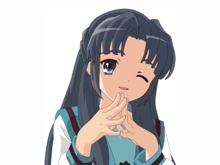 Ayako praying blackhair blueuniform kyoto - a blue shirt free wallpaper