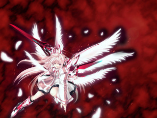 Alice prin white winged anime - white feather free wallpaper