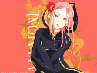 Pink haired gothic portrait alice - a black outfit free wallpaper for desktop