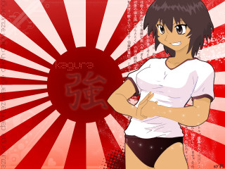 Woman white shirt black shorts 3 - anime free wallpaper
