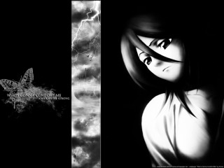 Black white woman butterfly gothic - photo of a woman free wallpaper