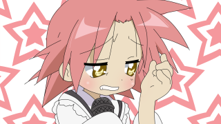 Anime pinkhair yelloweyes starshirt microphone - hint of yayoi kasuma free wallpaper