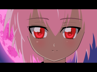 Anime girl red eyes pink 2 - red eye free wallpaper