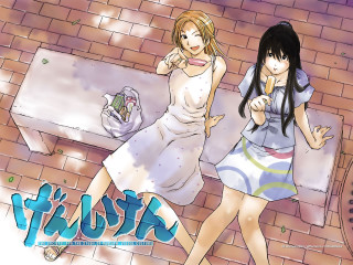 Anime girls brick wall cellphone - a brick wall free wallpaper