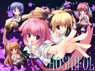 Anime girls starry background ghostrol - lostfish free wallpaper