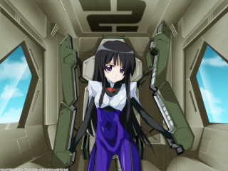 Anime girl futuristic mecha kikukawa - a sci free wallpaper