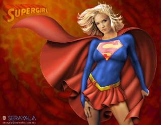 Supergirl cape red skirt woman - a red skirt free wallpaper