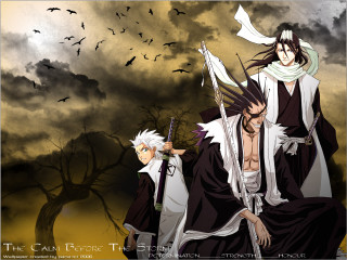 Anime boys bats sword kimono - overhead free wallpaper