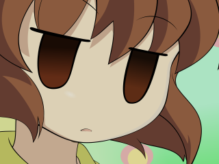 Girl brownhair bigeyes sad look - brown hair free wallpaper