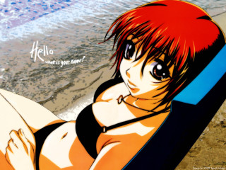 Eizan kikukawa beach girl bikini - a girl in a bikini free wallpaper