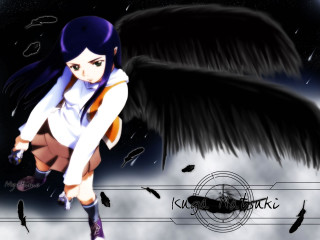 Girl wings bird night star - the air free wallpaper for desktop