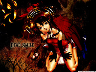 Girl redbird wings planet night - a caption free wallpaper