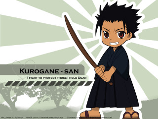 Kurogane san sword kimono black - ding guanpeng free wallpaper