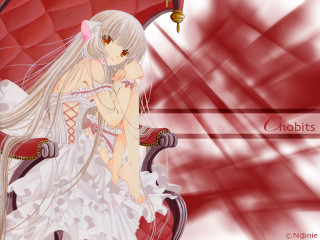Girl red background rococo anime - a red background behind her free wallpaper