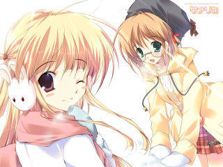 Anime girls cat ears hat - long hair and a cat ears free wallpaper