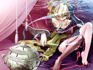 Gothic giantess alice prin blonde - a detailed drawing free wallpaper