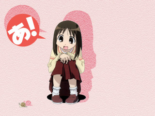 Girl sitting speechbubble red bubble - visual free wallpaper