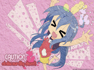 Cartoon character pink background izumi - neoexpressionism free wallpaper
