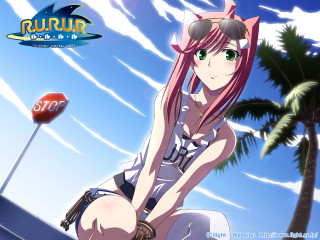 Pink hair girl sunglasses bench - a bench next free wallpaper
