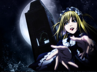 Anime gothic astronaut moonlight planet - a full moon sky free wallpaper