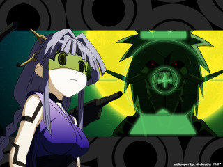 Cartoon gun demon light cyberpunk - neodada free wallpaper