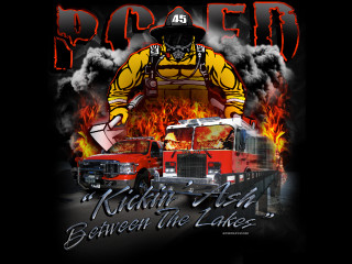 Fireman fire truck firehose background - a fire truck free wallpaper