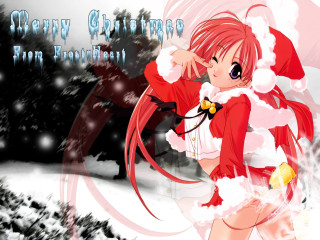 Red dress santa hat snow - a red umbrella free wallpaper