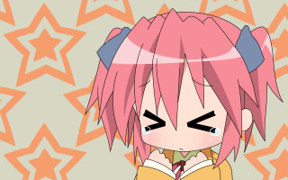 Pink star girl manga chibi - wallpaper free wallpaper