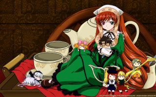 Green dress anime illustration victorian - victorian free wallpaper