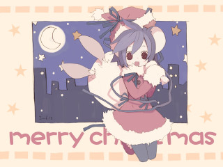 Cartoon character christmas city stars - a city background free wallpaper