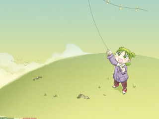 Little girl kite hill side - a little girl free wallpaper